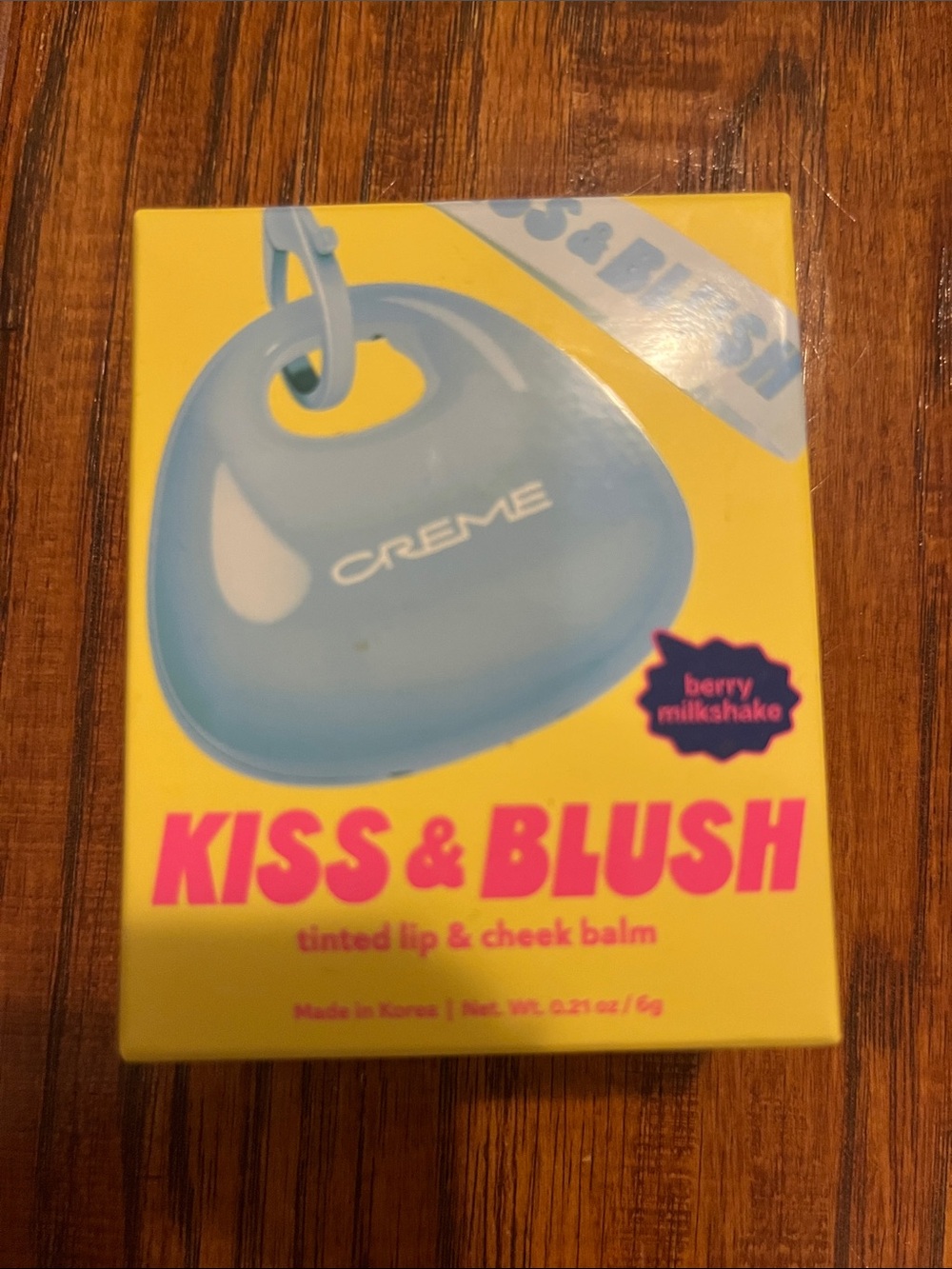 NWT Kiss & Blush Tinted Lip & Cheek Balm - Berry Milkshake (Blue Packaging)